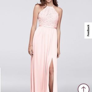 Open back lace and mesh dress size 12 petal